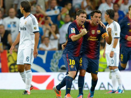 Lionel Messi gol vs madrid supercopa bernabeu