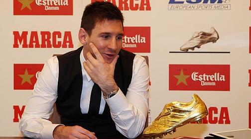 Entrevista a Messi con la Bota de oro 2013