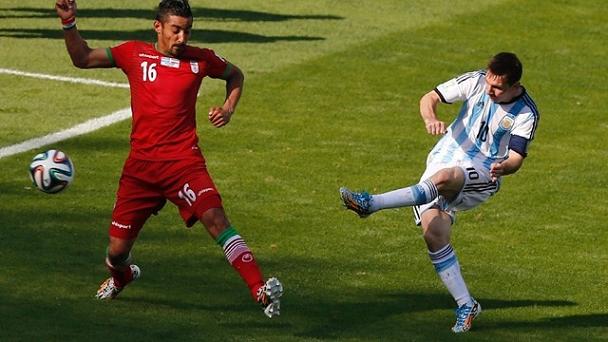gol Messi vs iran brasil 2014