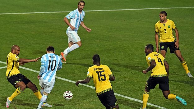 Jugadas de Messi vs Jamaica. Copa America 2015