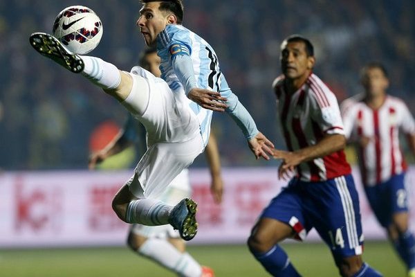Jugadas de Messi vs Paraguay. Semifinal Copa America 2015